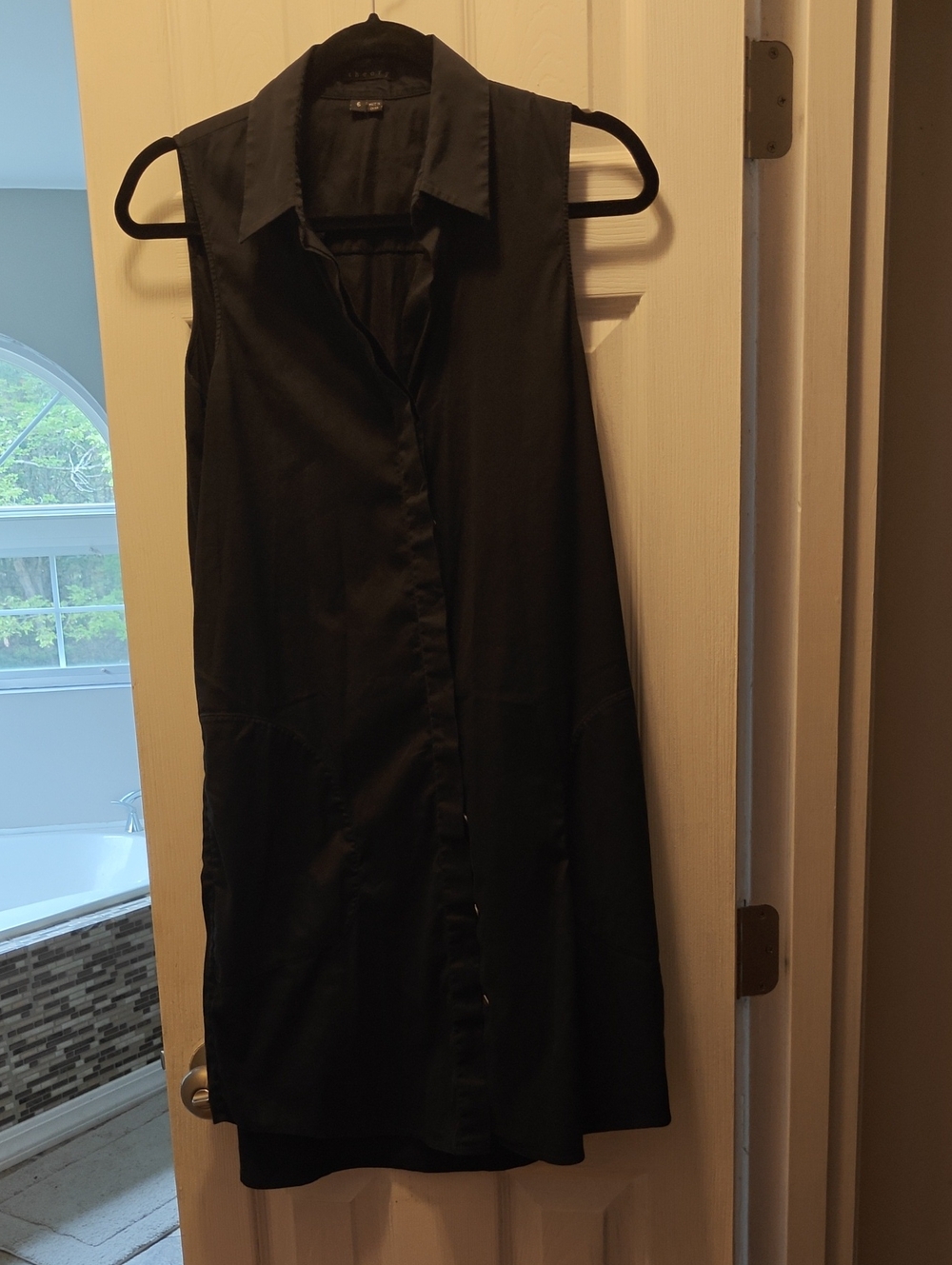 Theory Black Sleeveless Dress